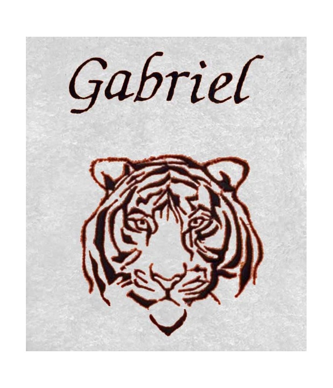 Drap de Bain Tigre Personnalisé