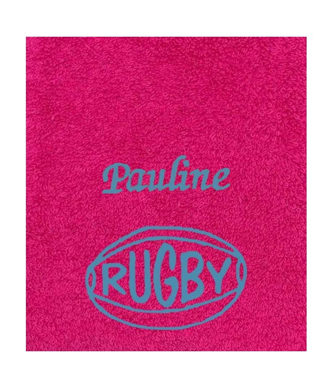 Drap de Bain Rugby 2  Personnalisé 70X140