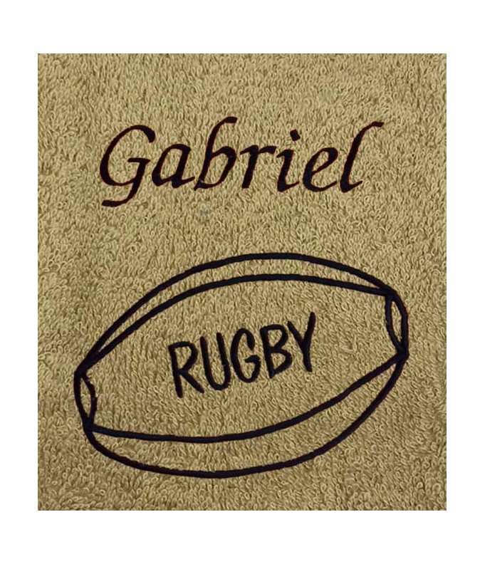 Drap de Bain  Rugby Personnalisé 70X140
