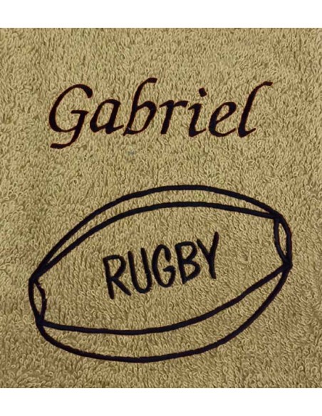 Drap de Bain  Rugby Personnalisé 70X140