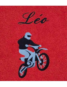 Drap de bain Moto personnalisé 70X140