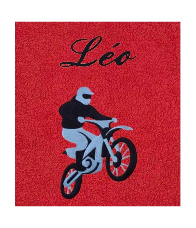 Drap de bain Moto personnalisé 70X140