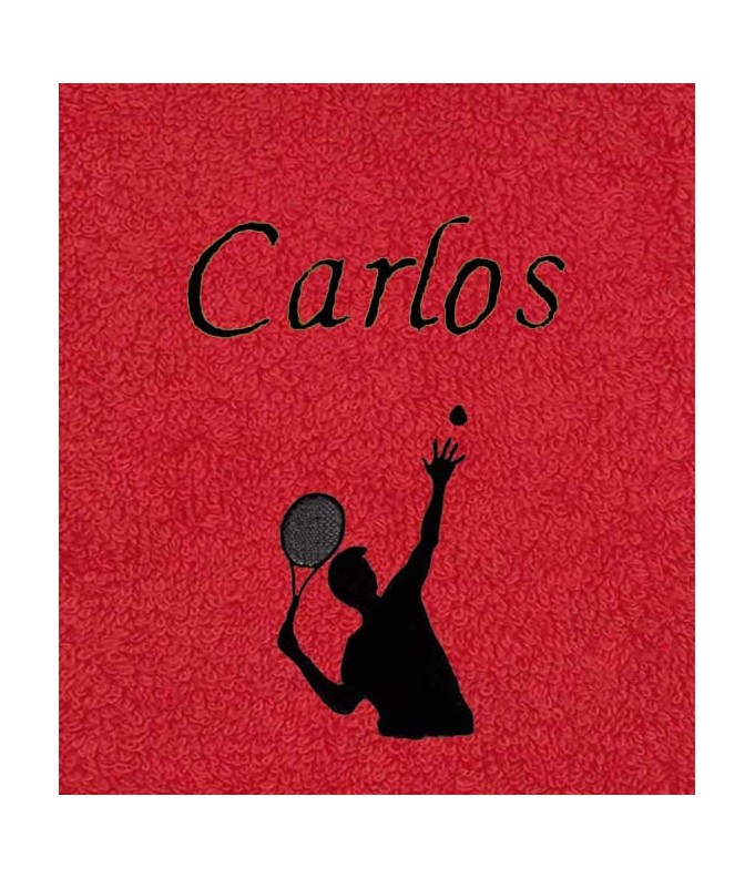 Drap de Bain Joueur de Tennis Personnalisé 70X140