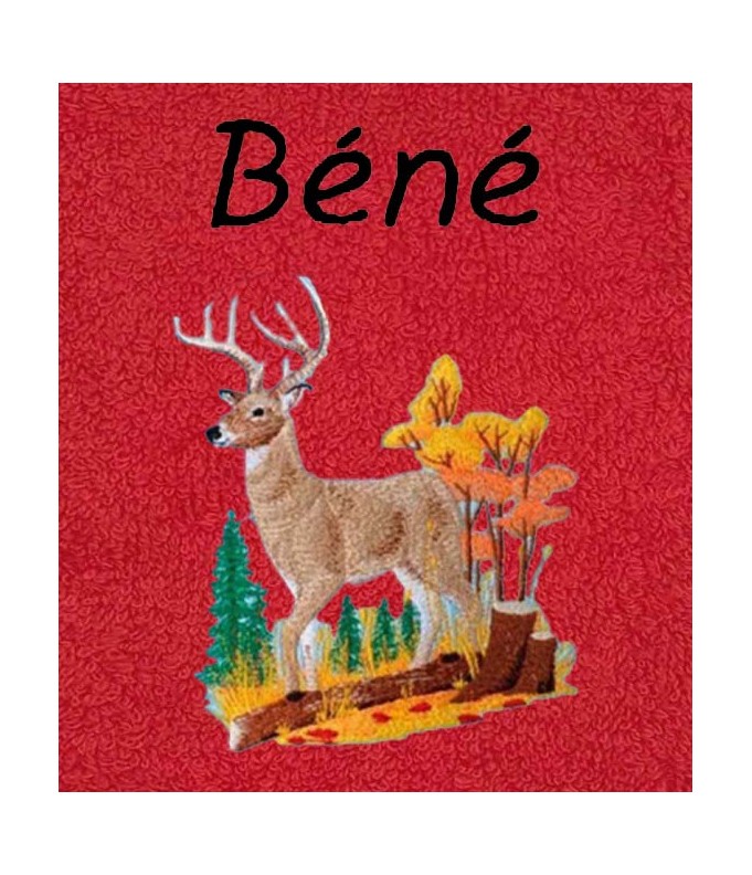 Drap de Bain Cerf Personnalisé