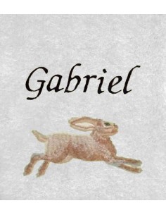 Drap de Bain Lièvre Personnalisé