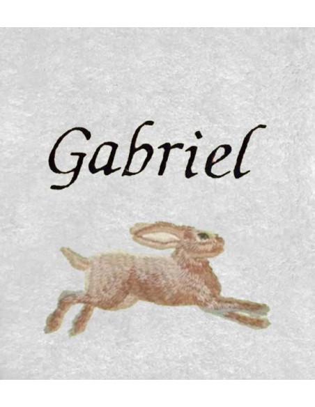 Drap de Bain Lièvre Personnalisé