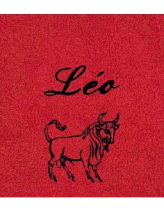 Drap de Bain Taureau Personnalisé