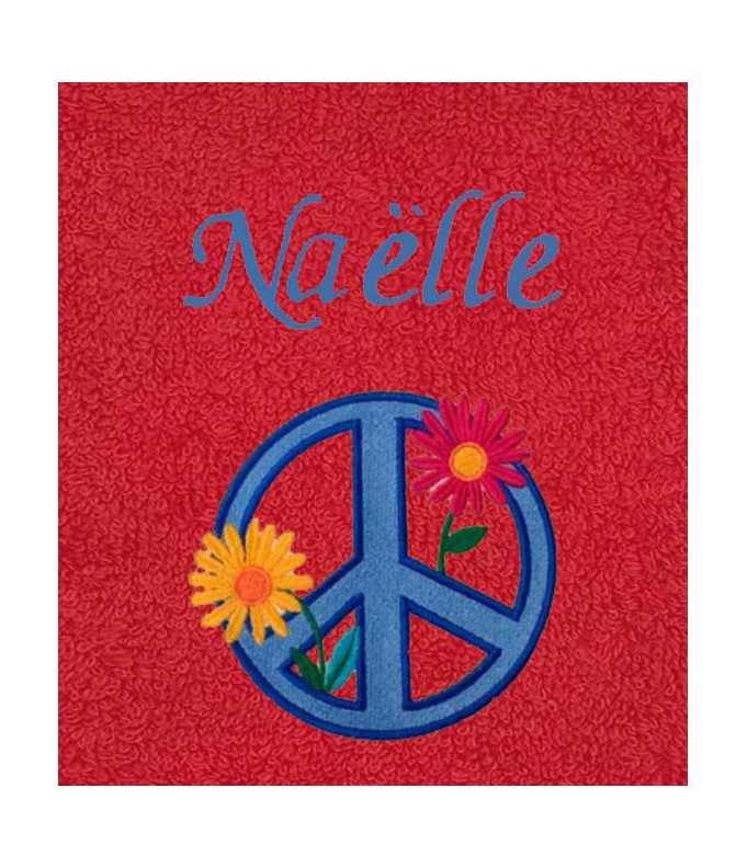Drap de Bain Paix Personnalisé