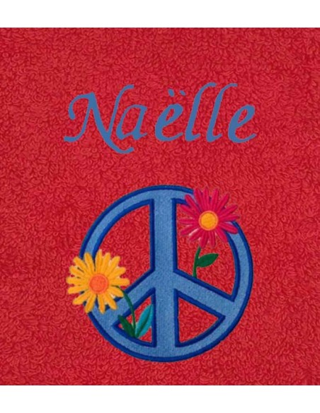 Drap de Bain Paix Personnalisé