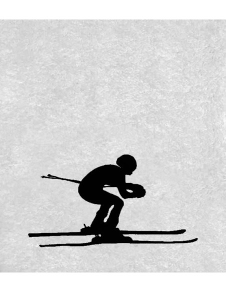 Drap de Bain Ski Personnalisé 70X140