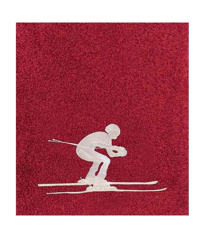 Drap de Bain Ski Personnalisé 70X140