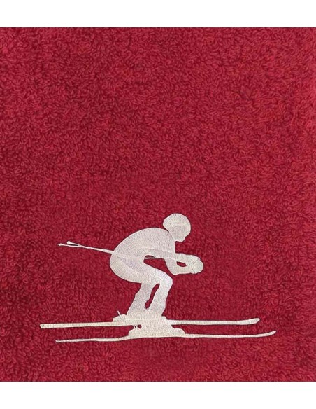 Drap de Bain Ski Personnalisé 70X140