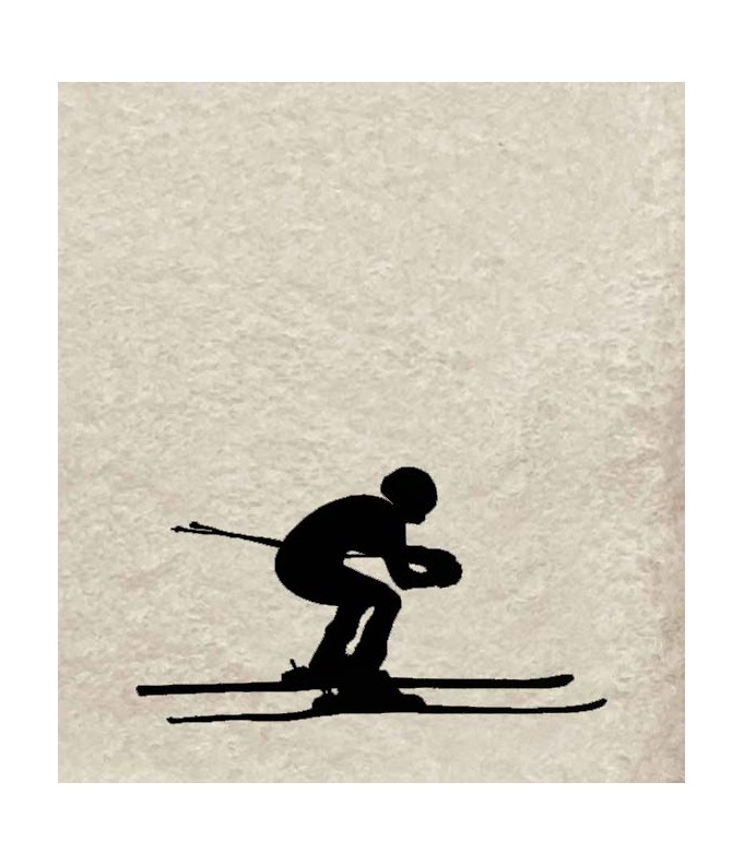 Drap de Bain Ski Personnalisé 70X140