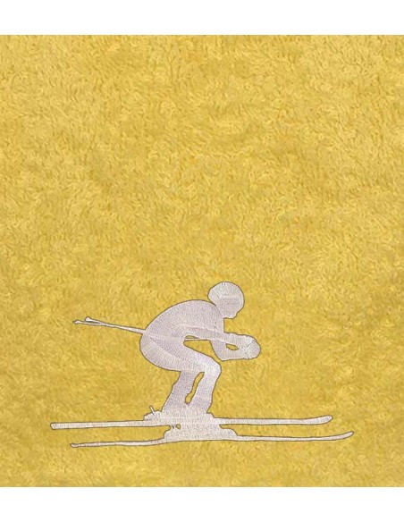Drap de Bain Ski Personnalisé 70X140