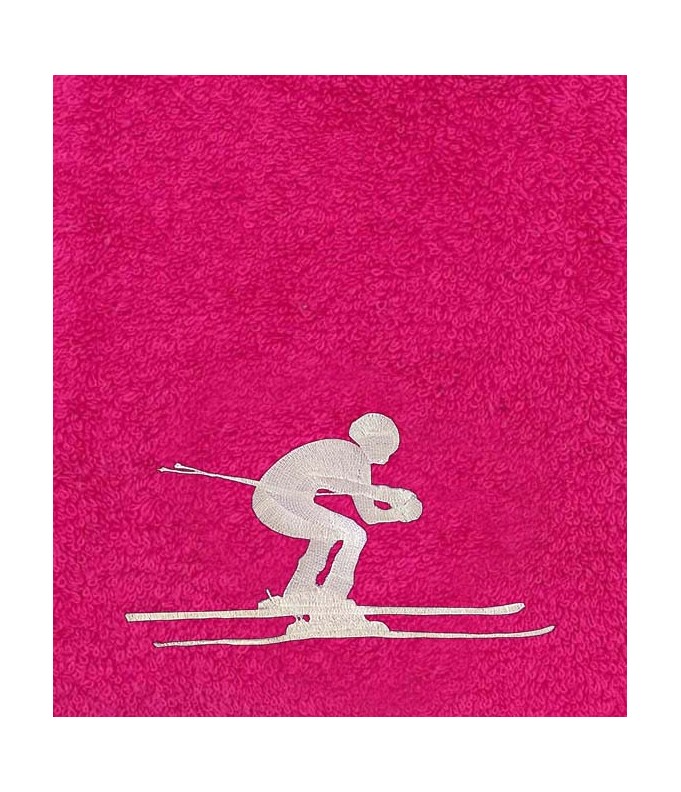 Drap de Bain Ski Personnalisé 70X140