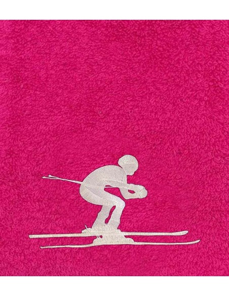 Drap de Bain Ski Personnalisé 70X140