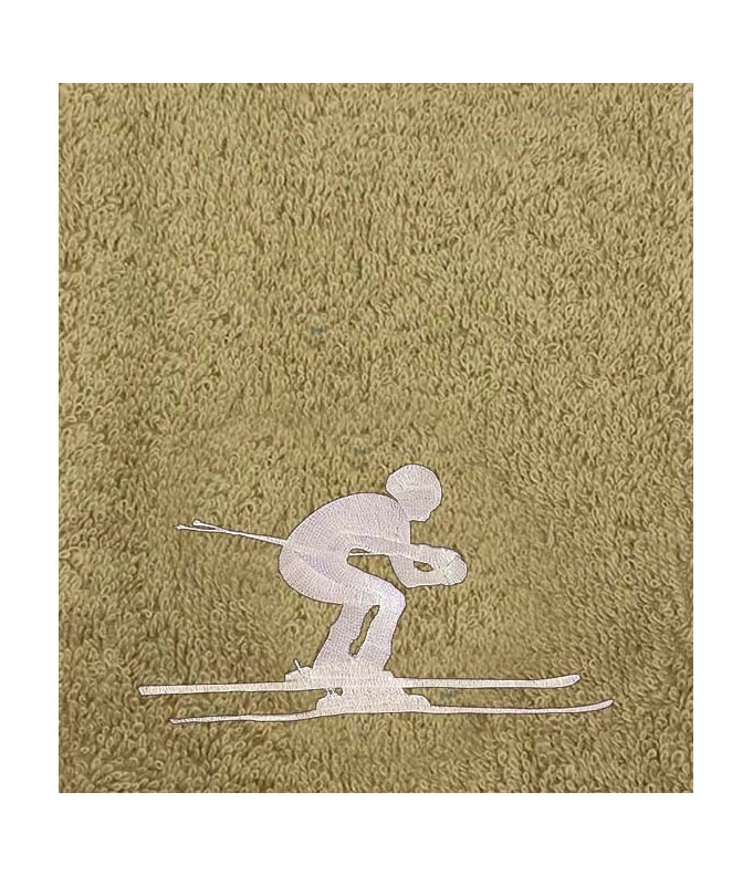Drap de Bain Ski Personnalisé 70X140