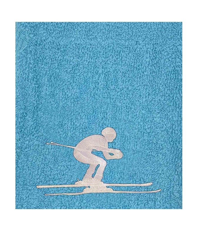 Drap de Bain Ski Personnalisé 70X140