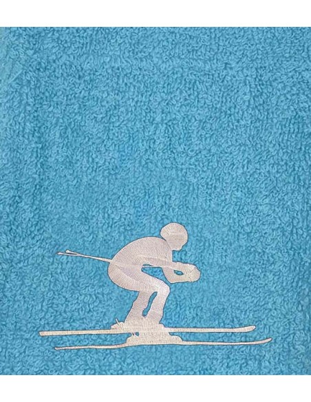 Drap de Bain Ski Personnalisé 70X140