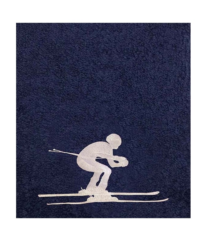 Drap de Bain Ski Personnalisé 70X140