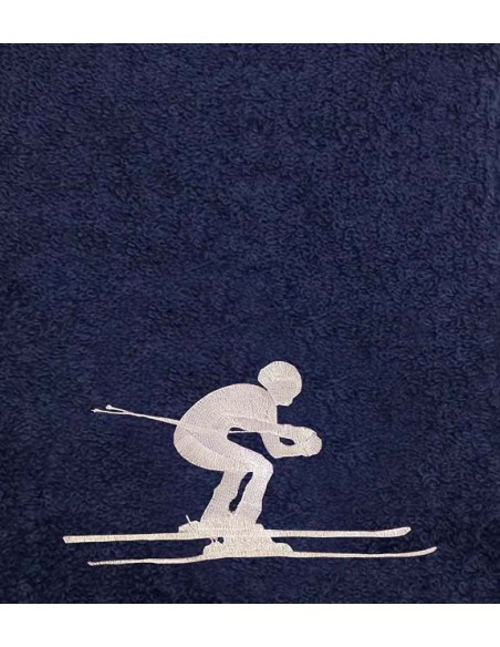 Drap de Bain Ski Personnalisé 70X140