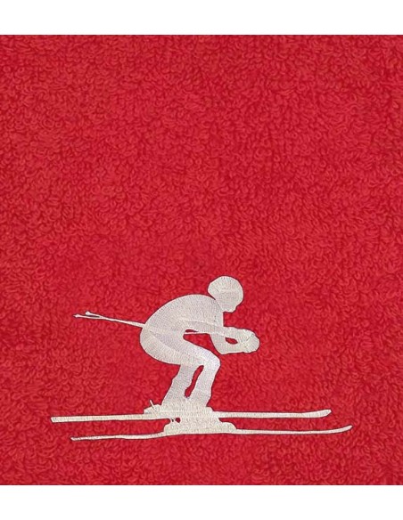 Drap de Bain Ski Personnalisé 70X140