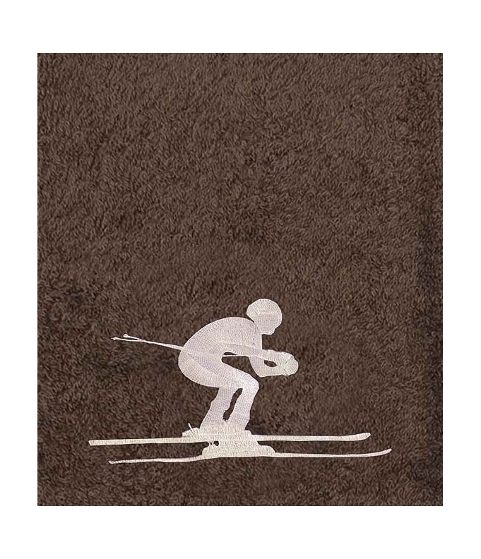 Drap de Bain Ski Personnalisé 70X140