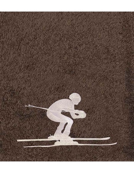Drap de Bain Ski Personnalisé 70X140