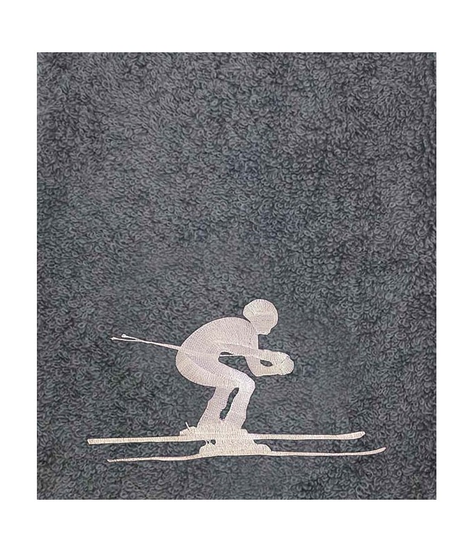 Drap de Bain Ski Personnalisé 70X140