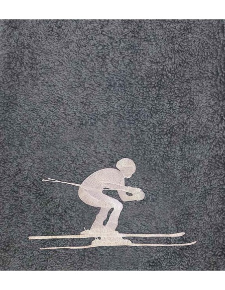 Drap de Bain Ski Personnalisé 70X140