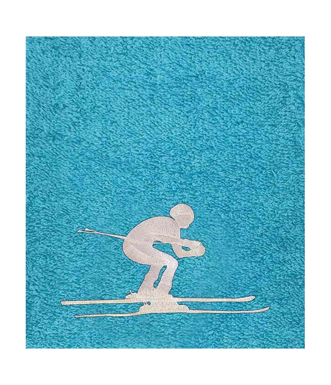 Drap de Bain Ski Personnalisé 70X140