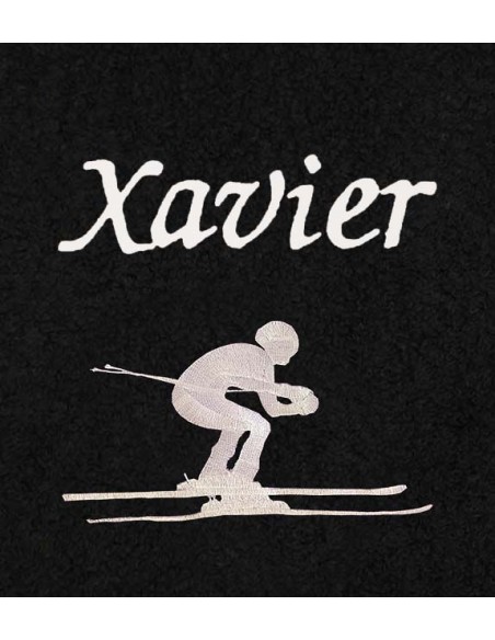 Drap de Bain Ski Personnalisé 70X140
