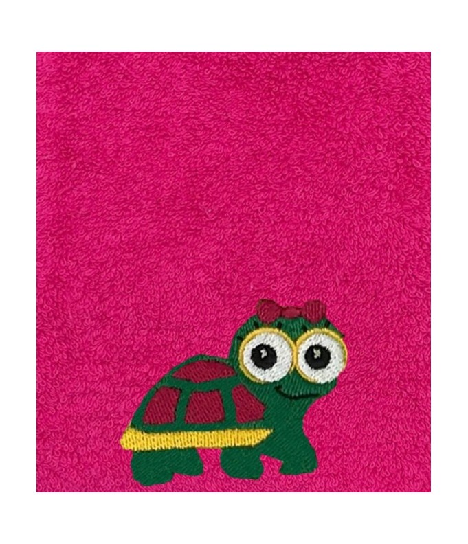 Bavoir personnalisé avec motif tortue fille