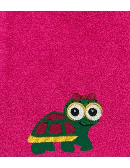 Bavoir personnalisé avec motif tortue fille