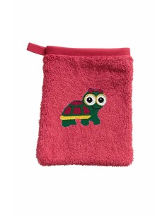 Gant de toilette enfant motif tortue fille