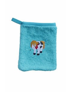 Gant de toilette enfant motif pottok