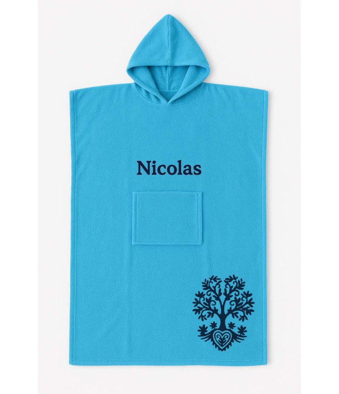 Poncho ado et adulte personnalisé avec motif...