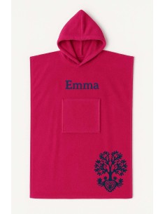 Poncho ado et adulte personnalisé avec motif arbre de vie