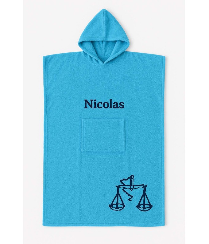 Poncho ado et adulte personnalisé avec motif...