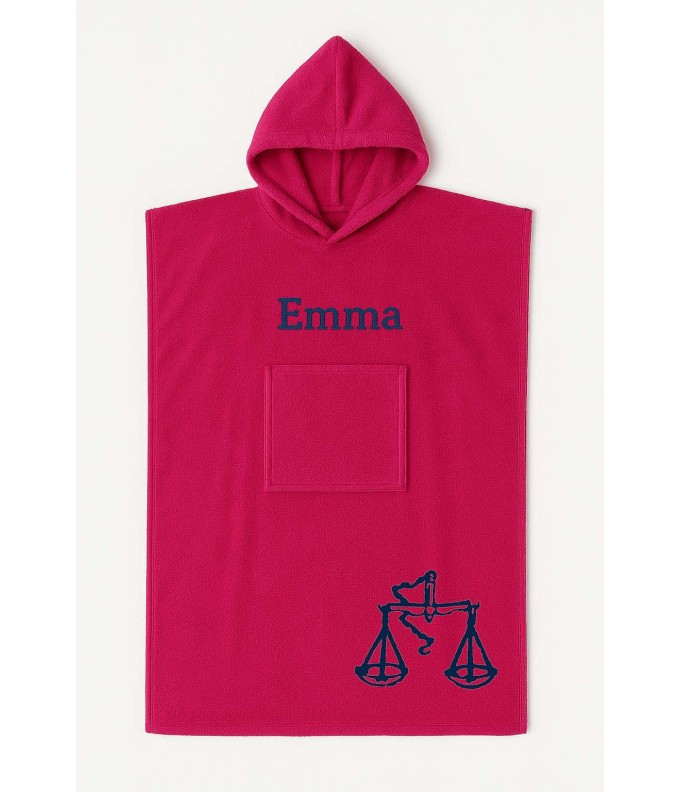 Poncho ado et adulte personnalisé avec motif...