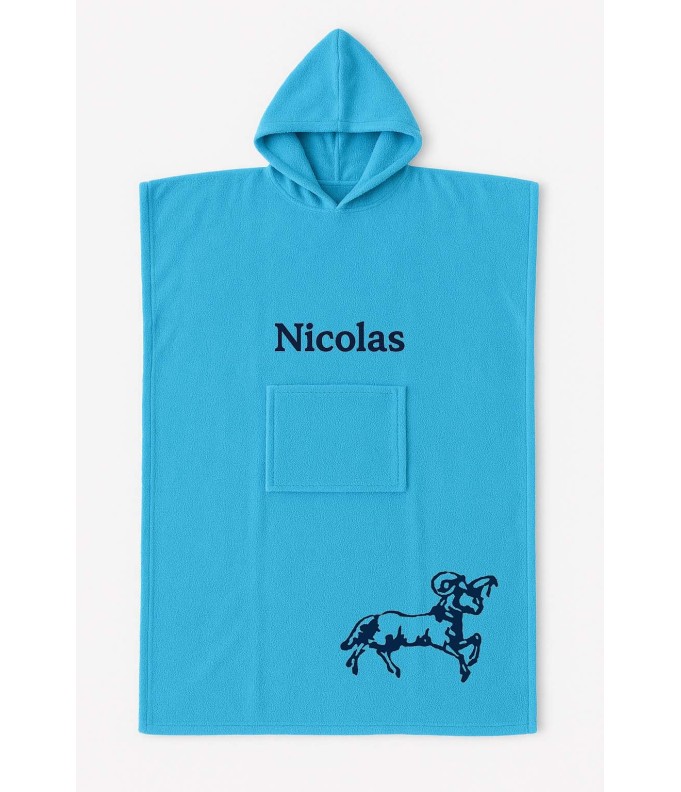 Poncho ado et adulte personnalisé avec motif...