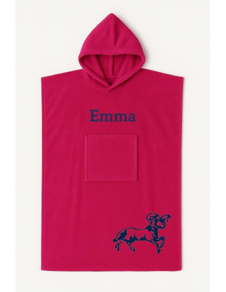 Poncho ado et adulte personnalisé avec motif bélier