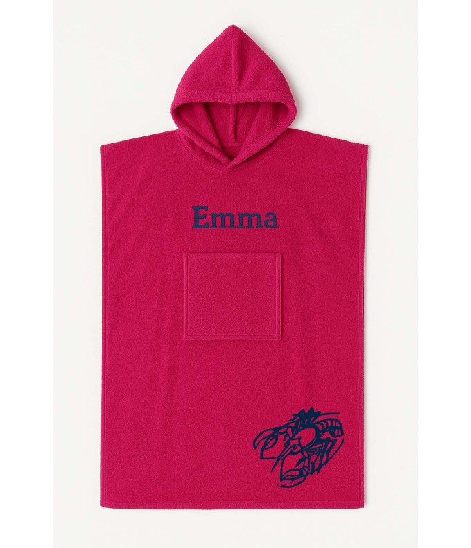 Poncho ado et adulte personnalisé avec motif...