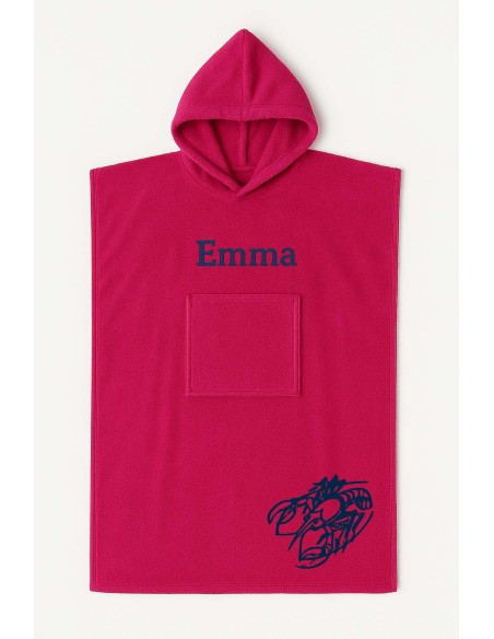 Poncho ado et adulte personnalisé avec motif cancer