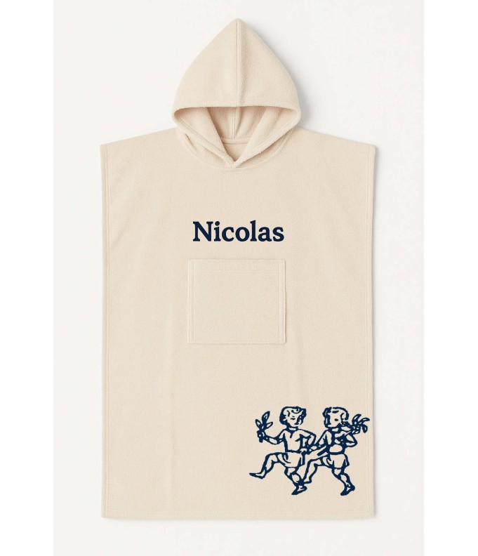 Poncho ado et adulte personnalisé avec motif...