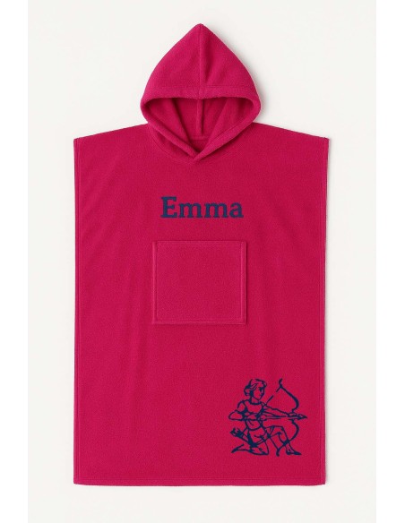 Poncho ado et adulte personnalisé avec motif sagittaire