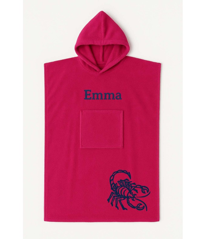 Poncho ado et adulte personnalisé avec motif...