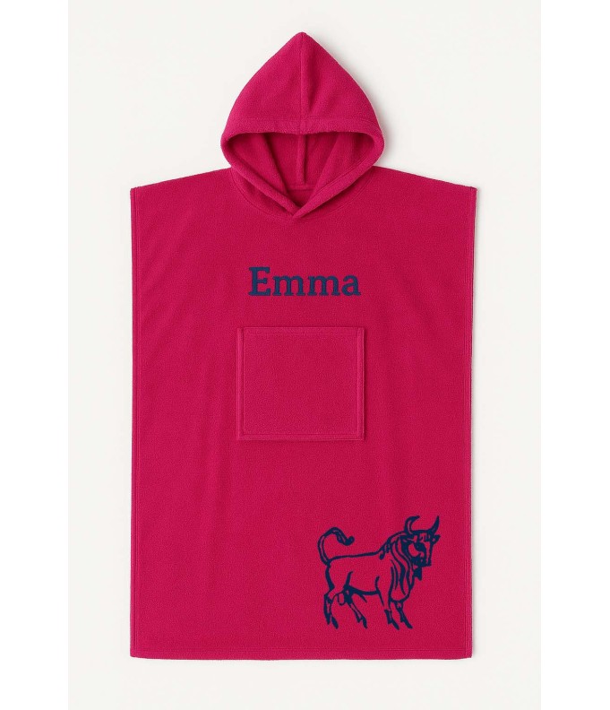 Poncho ado et adulte personnalisé avec motif...