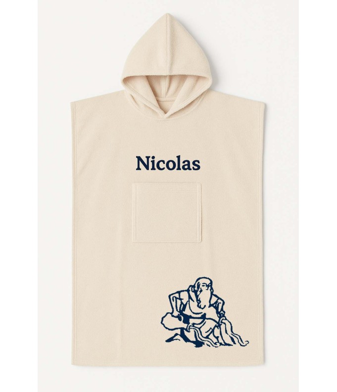 Poncho ado et adulte personnalisé avec motif...