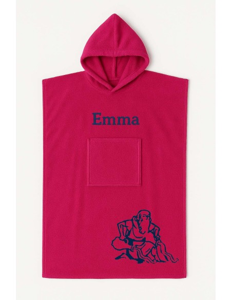 Poncho ado et adulte personnalisé avec motif verseau